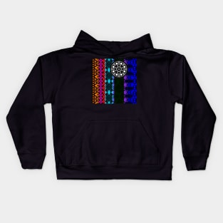 Geometry from imagination mandala pattern Kids Hoodie